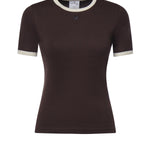 T-shirt Signature Contrast in cotone 326JTS017JS0300 B384 COURREGES 