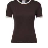 T-shirt Signature Contrast in cotone 326JTS017JS0300 B384 COURREGES 