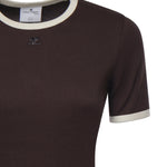 T-shirt Signature Contrast in cotone 326JTS017JS0300 B384 COURREGES 