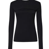 T-shirt a maniche lunghe in cotone 326JTS273JS0203 9999 COURREGES 