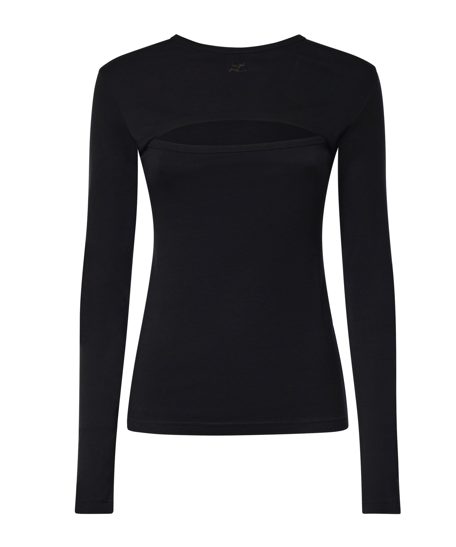 T-shirt a maniche lunghe in cotone 326JTS273JS0203 9999 COURREGES 