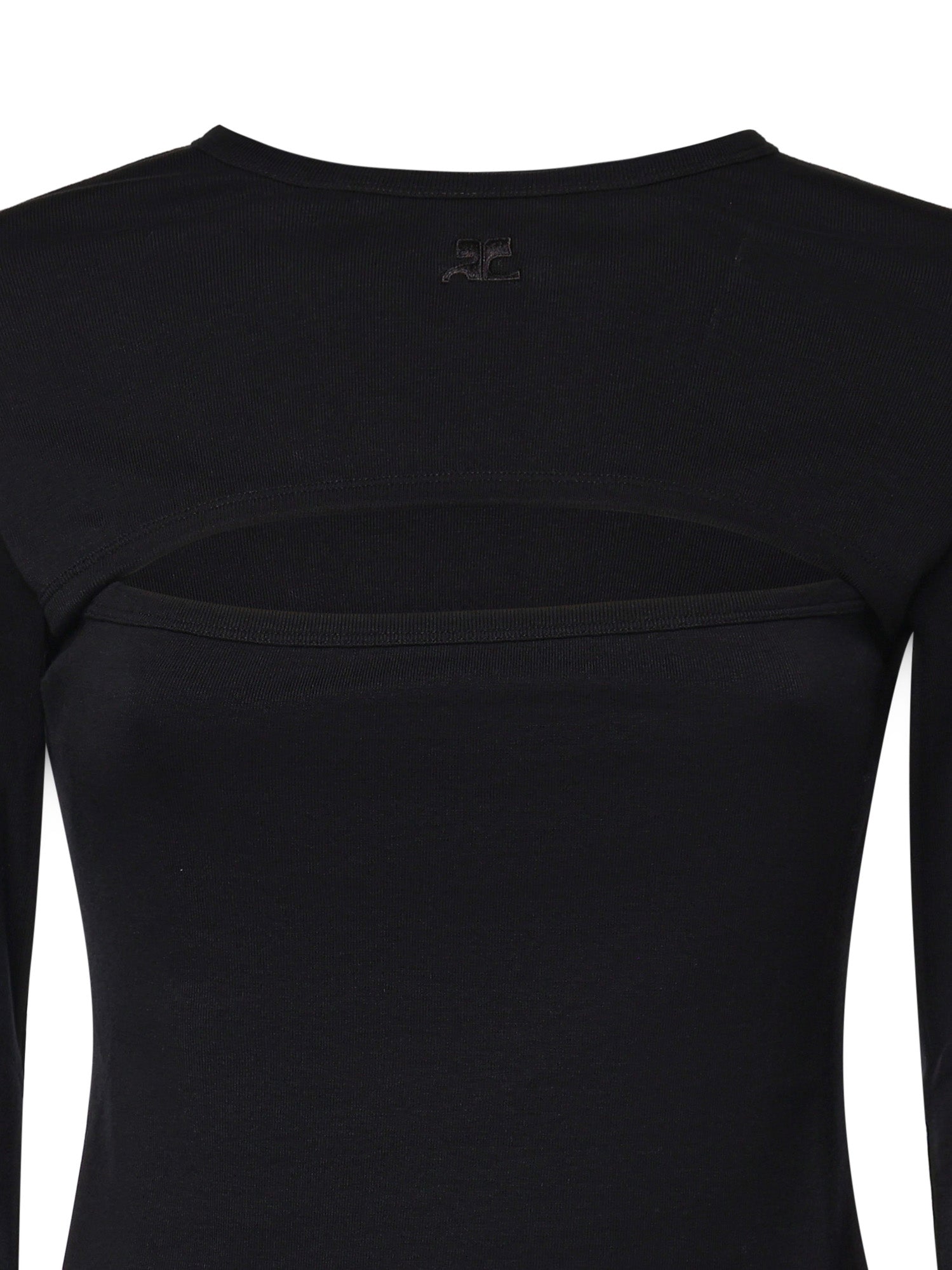 T-shirt a maniche lunghe in cotone 326JTS273JS0203 9999 COURREGES 