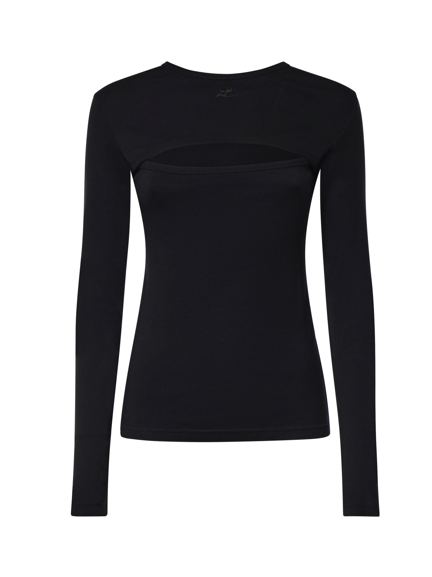 T-shirt a maniche lunghe in cotone 326JTS273JS0203 9999 COURREGES 