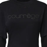 T-shirt in cotone con logo 326JTS275JS0305 B126 COURREGES 