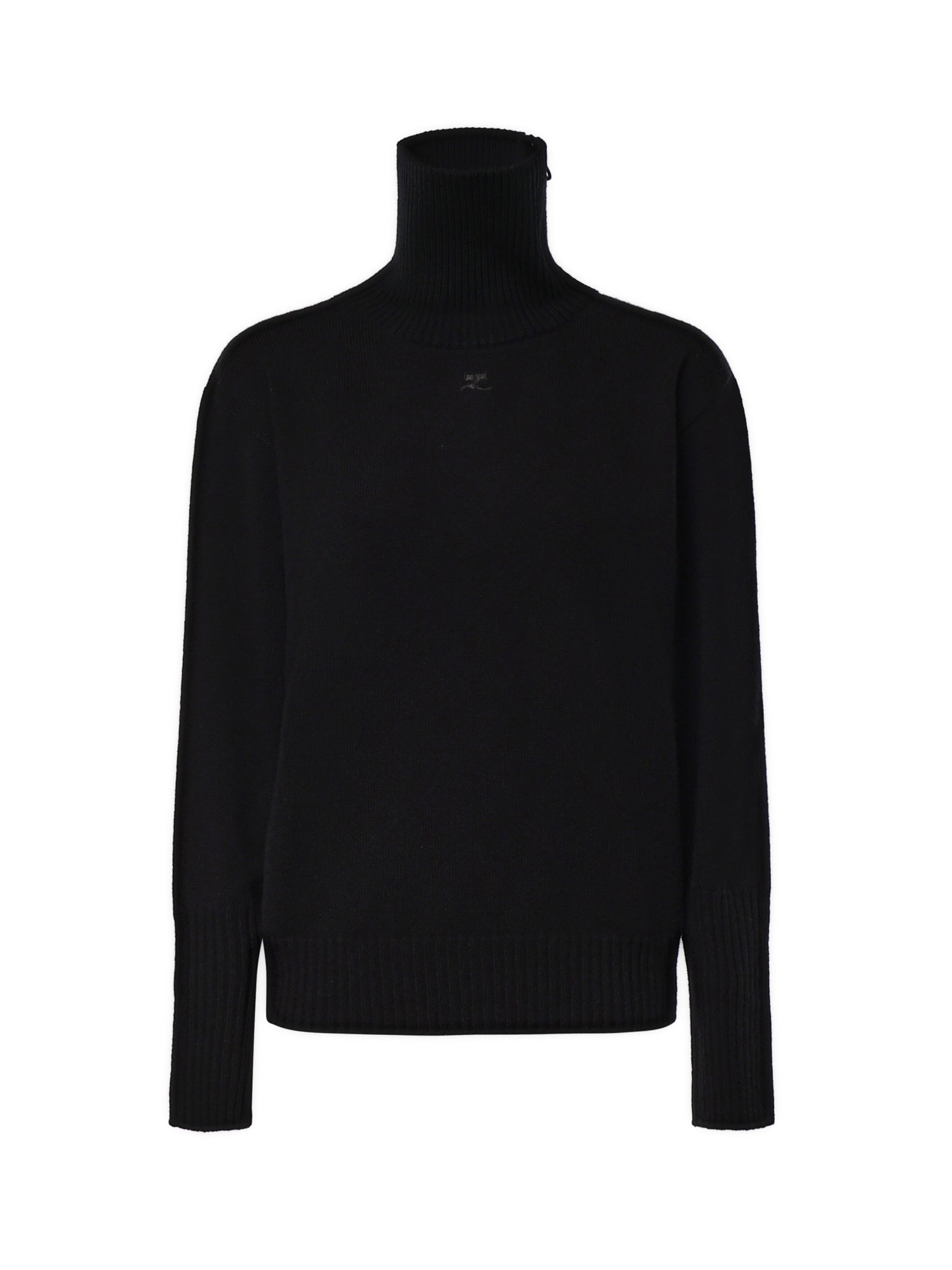 Pullover in lana con logo 326MPU293FI0062 9999 COURREGES 