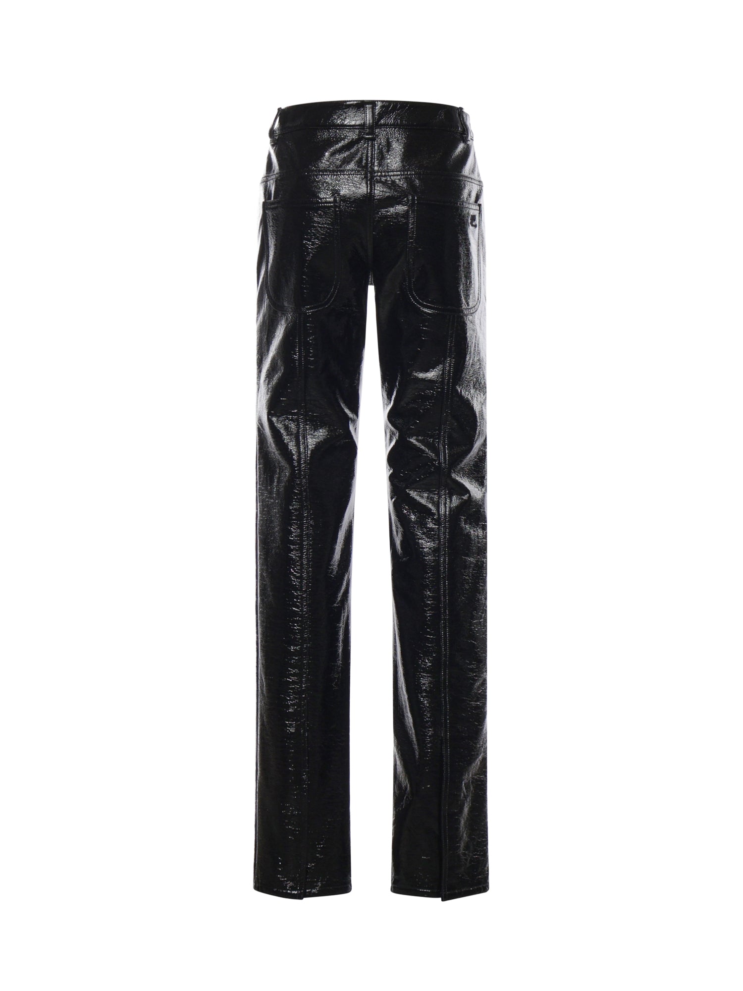 Pantaloni in vinile con logo 426CPA798VY0014 9999 COURREGES 