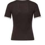 T-shirt Heather Contrast con logo 426JTS017JS0262 B384 COURREGES 