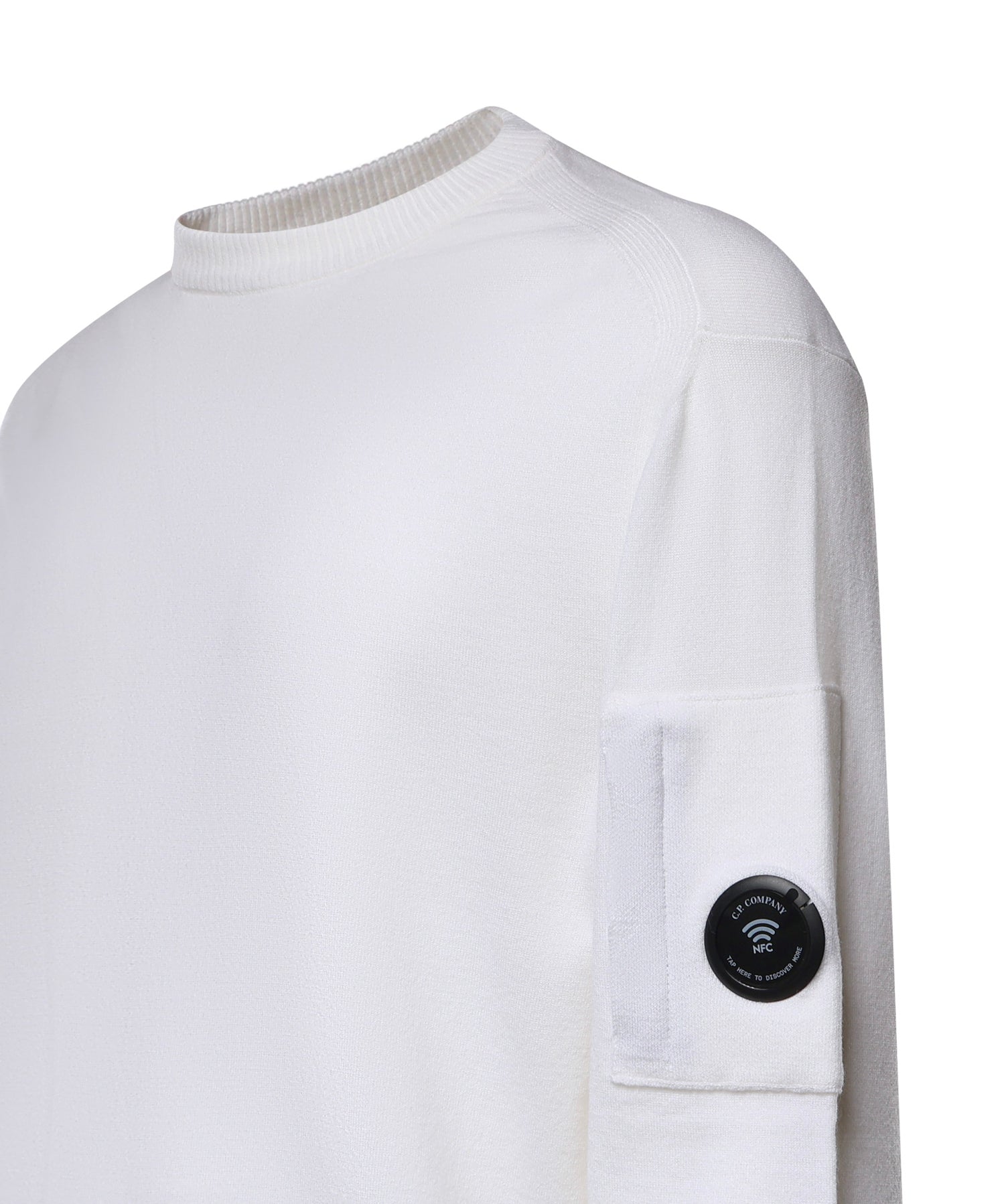 Pullover in lana merino con logo 21CMKN069A 005528A103 C.P. COMPANY 