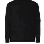 Pullover in lana merino con logo 21CMKN069A 005528A999 C.P. COMPANY 