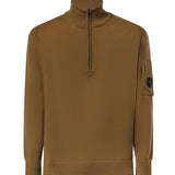 Pullover in lana merino con logo 21CMKN070A 005528A340 C.P. COMPANY 