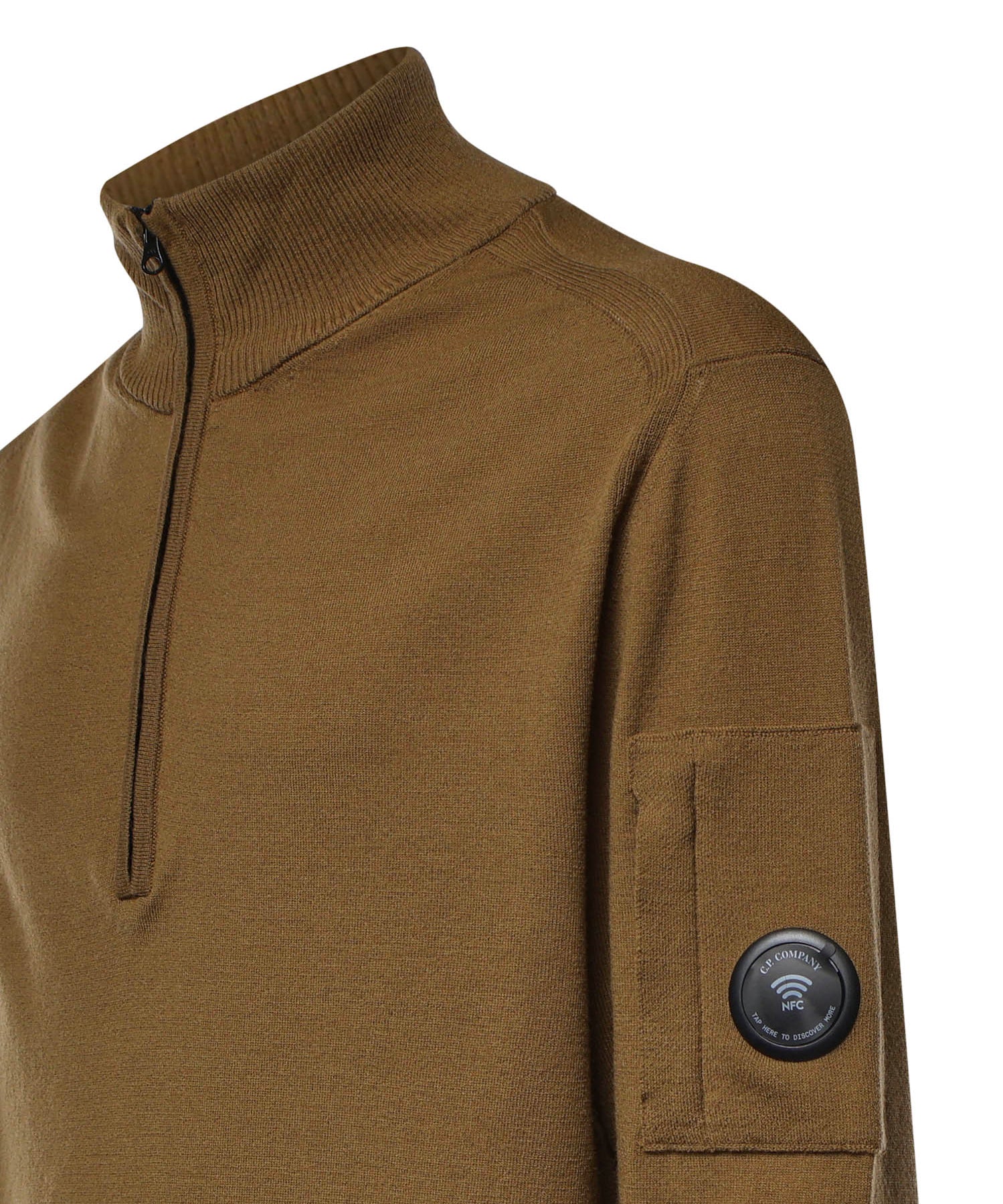 Pullover in lana merino con logo 21CMKN070A 005528A340 C.P. COMPANY 