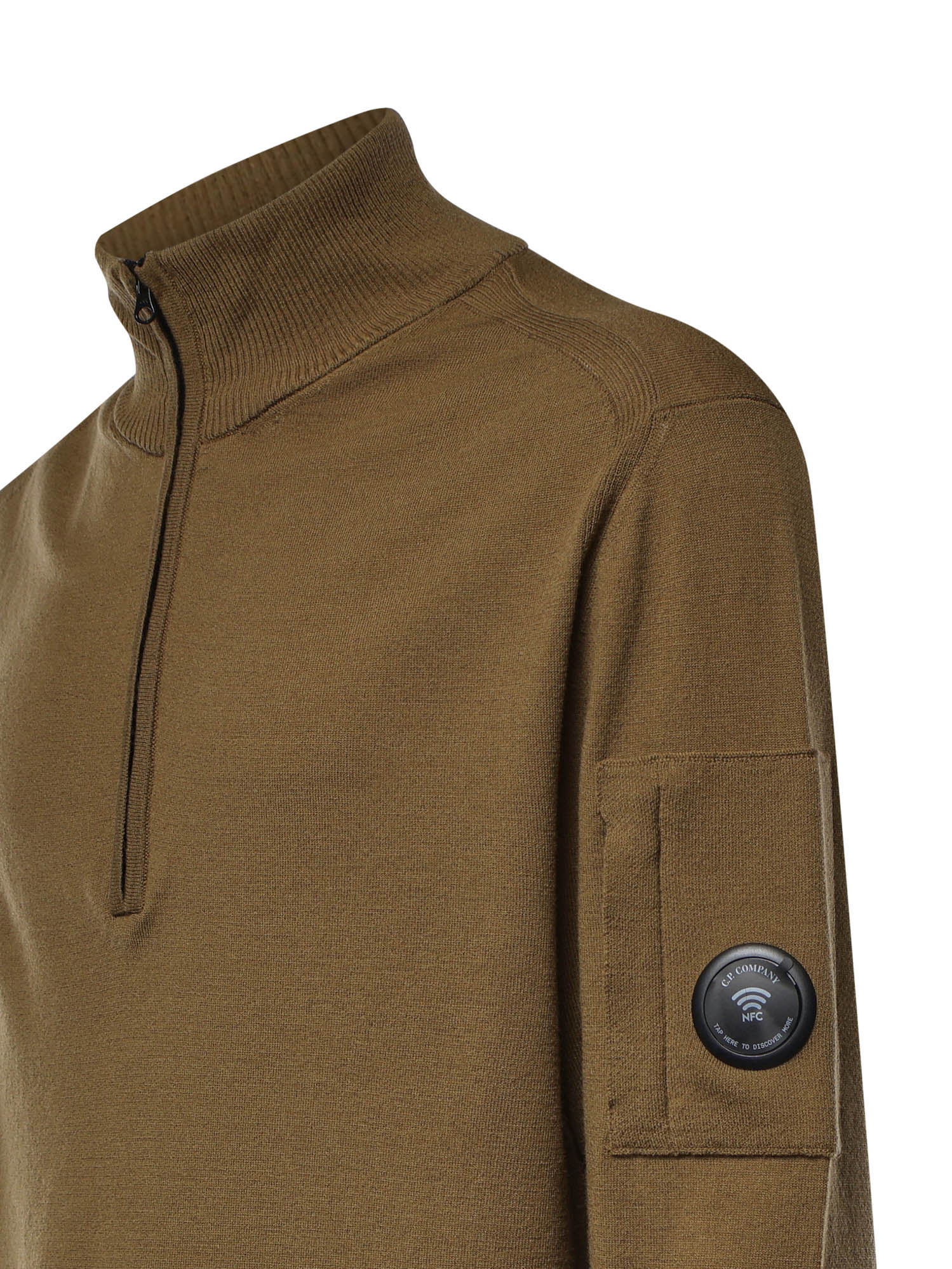 Pullover in lana merino con logo 21CMKN070A 005528A340 C.P. COMPANY 