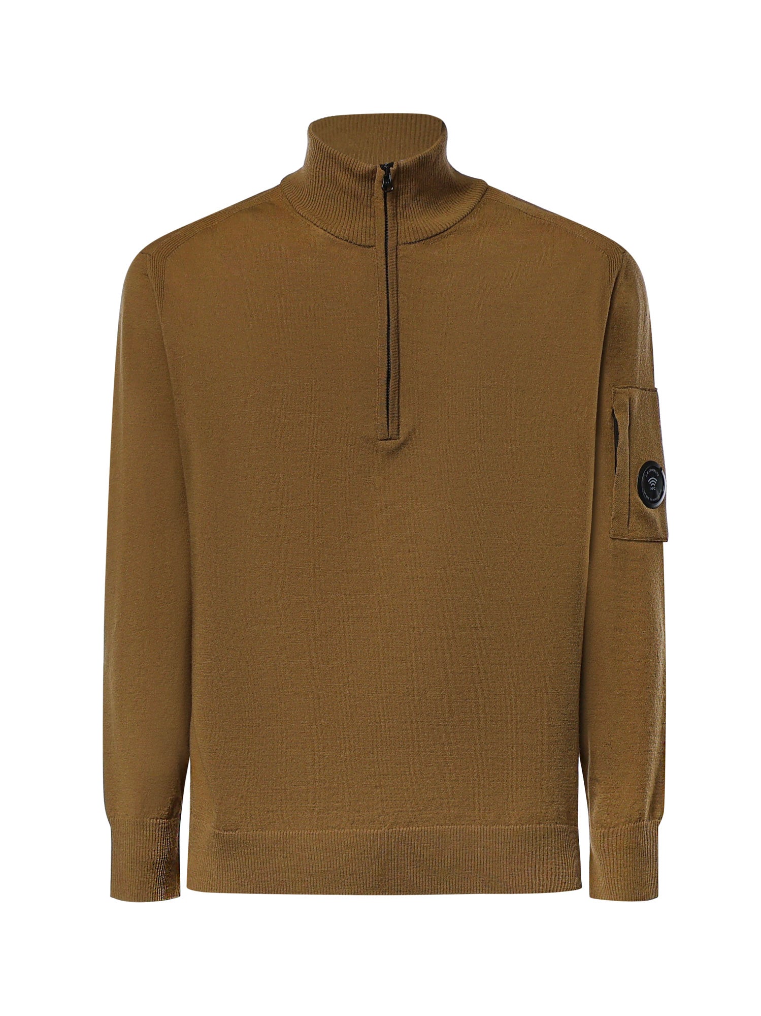 Pullover in lana merino con logo 21CMKN070A 005528A340 C.P. COMPANY 