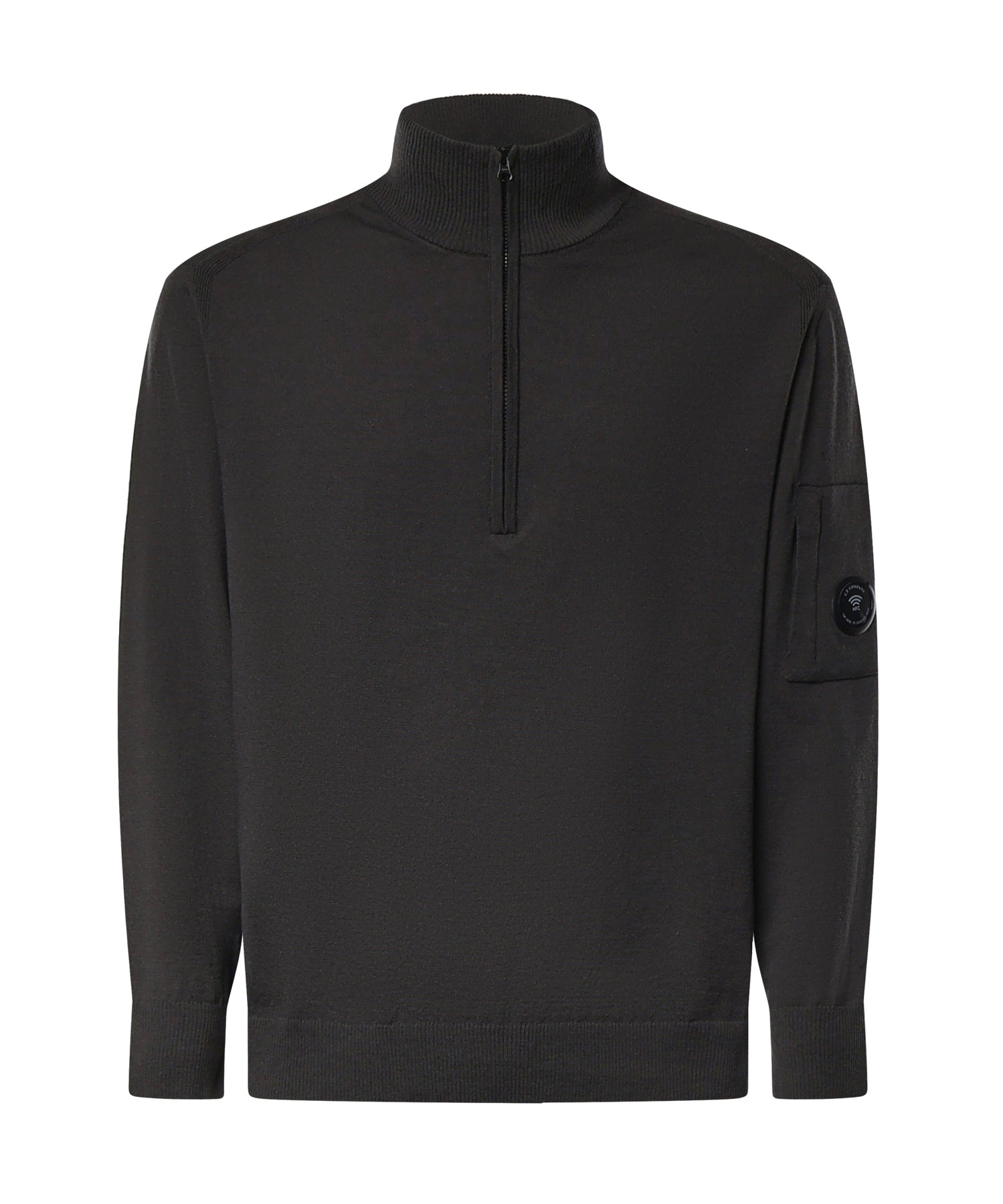 Pullover in lana merino con logo 21CMKN070A 005528A985 C.P. COMPANY 