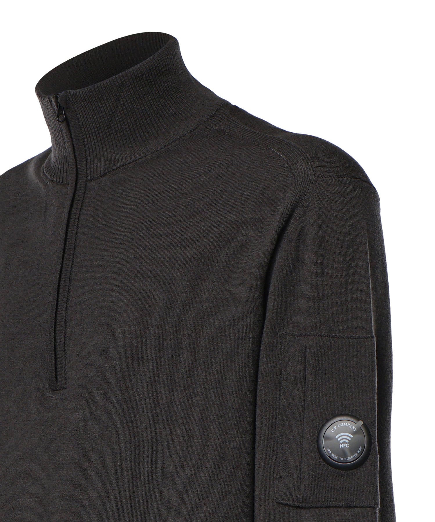 Pullover in lana merino con logo 21CMKN070A 005528A985 C.P. COMPANY 