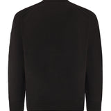 Pullover in cotone ciniglia con logo<BR/> 21CMKN196A 005558G999 C.P. COMPANY 