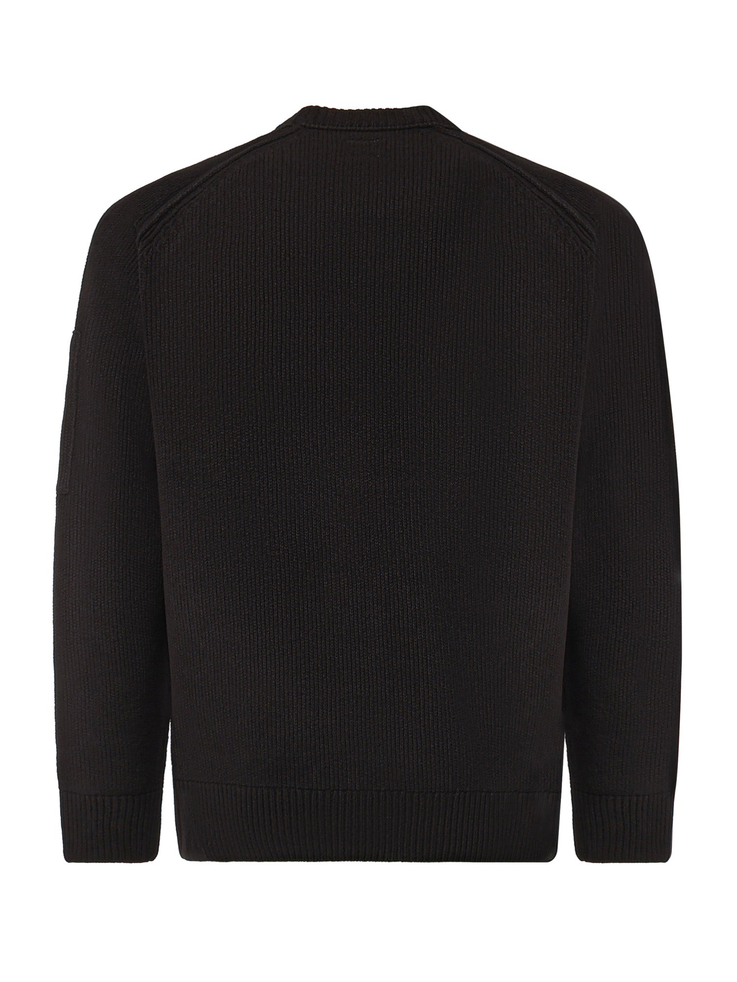 Pullover in cotone ciniglia con logo<BR/> 21CMKN196A 005558G999 C.P. COMPANY 