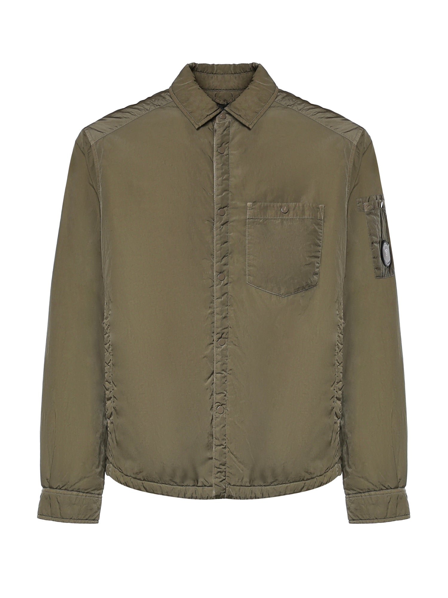 Overshirt in nylon con logo 21CMOS023A 005904G356 C.P. COMPANY 