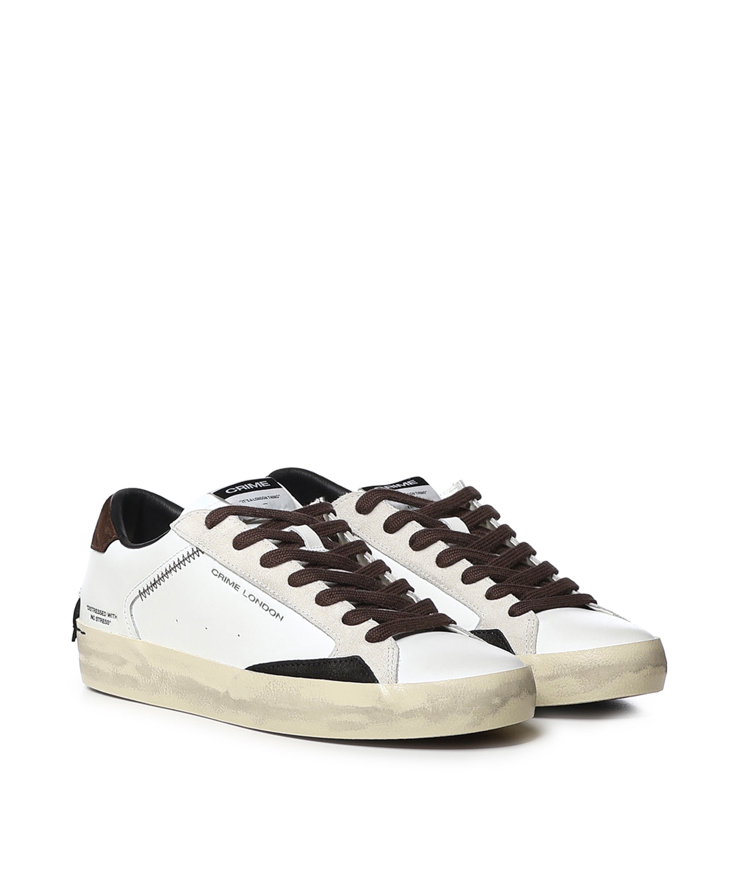 Sneaker Distressed in pelle 10003AA9  CRIME LONDON 