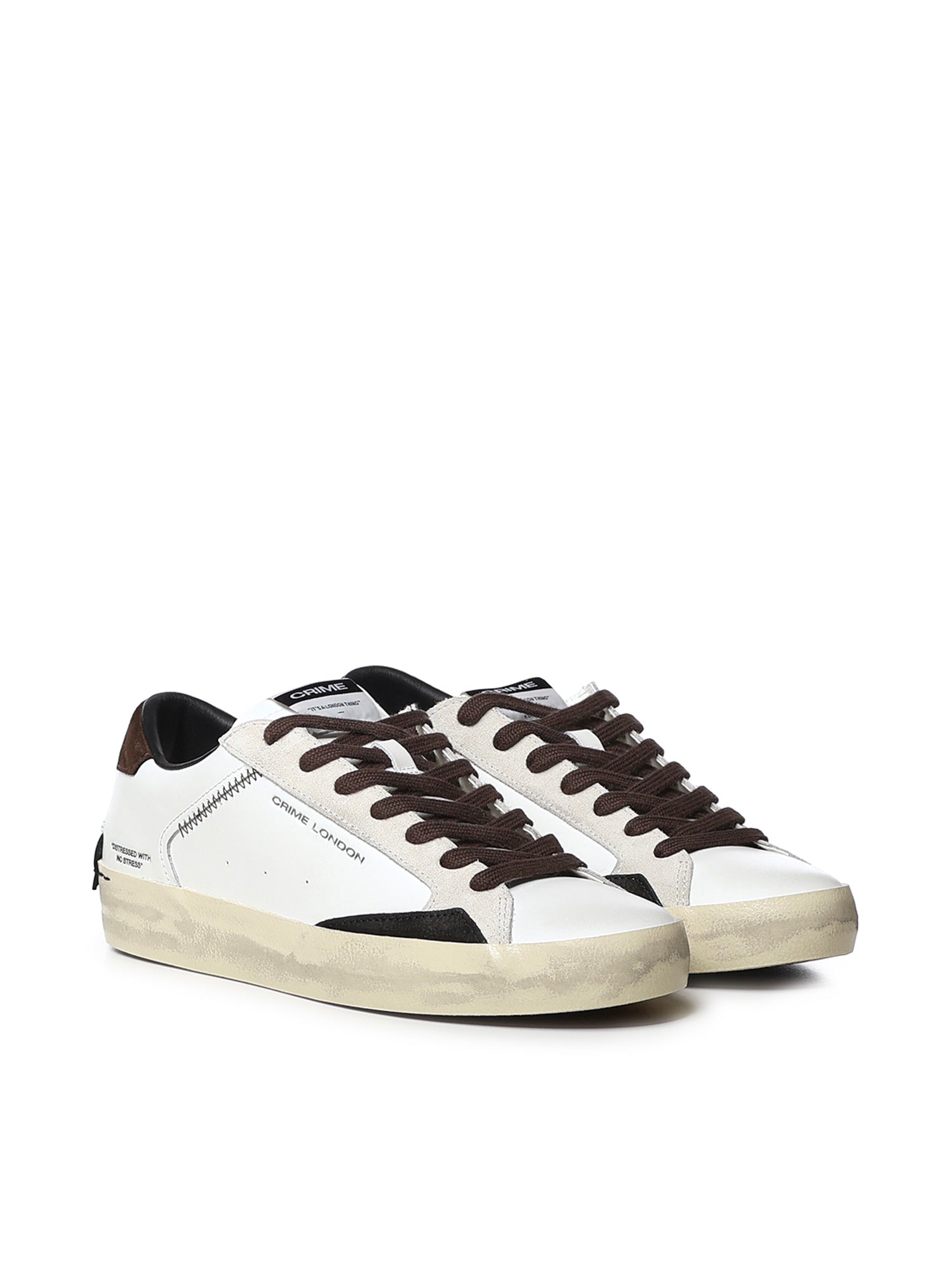 Sneaker Distressed in pelle 10003AA9  CRIME LONDON 