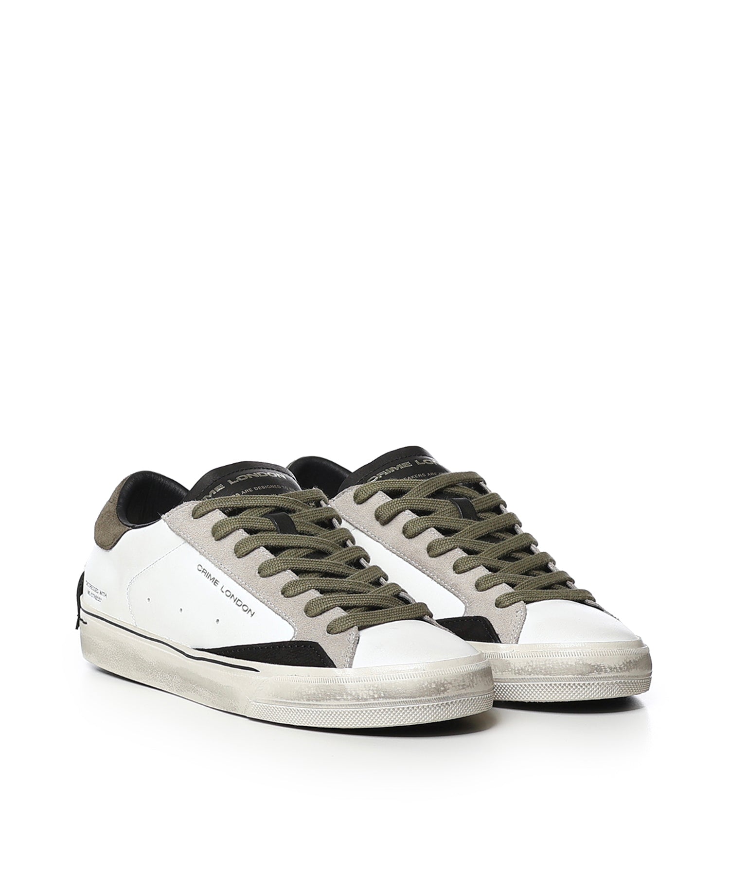 Sneaker Distressed 2.0 in pelle 10054AA9  CRIME LONDON 
