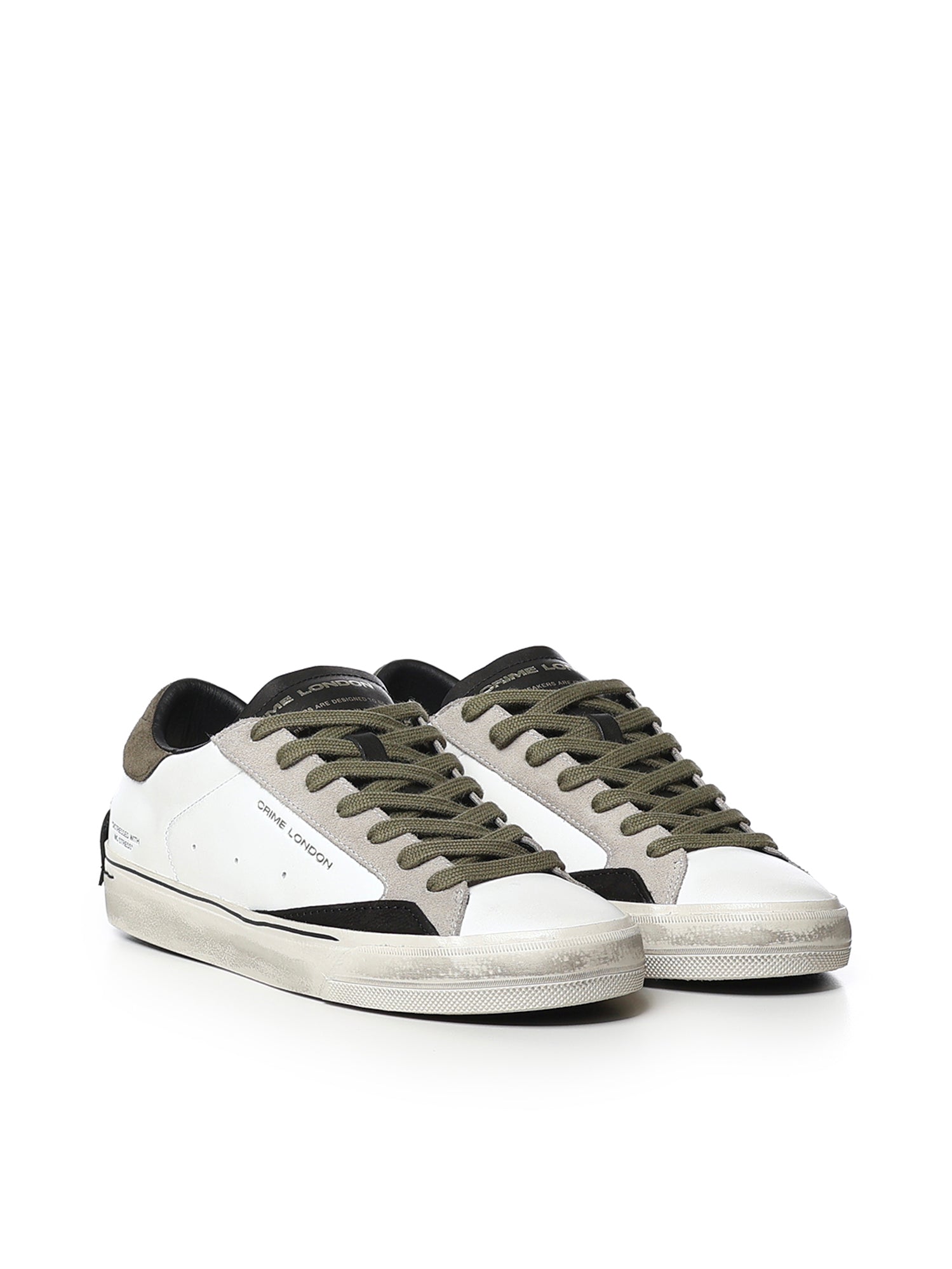Sneaker Distressed 2.0 in pelle 10054AA9  CRIME LONDON 