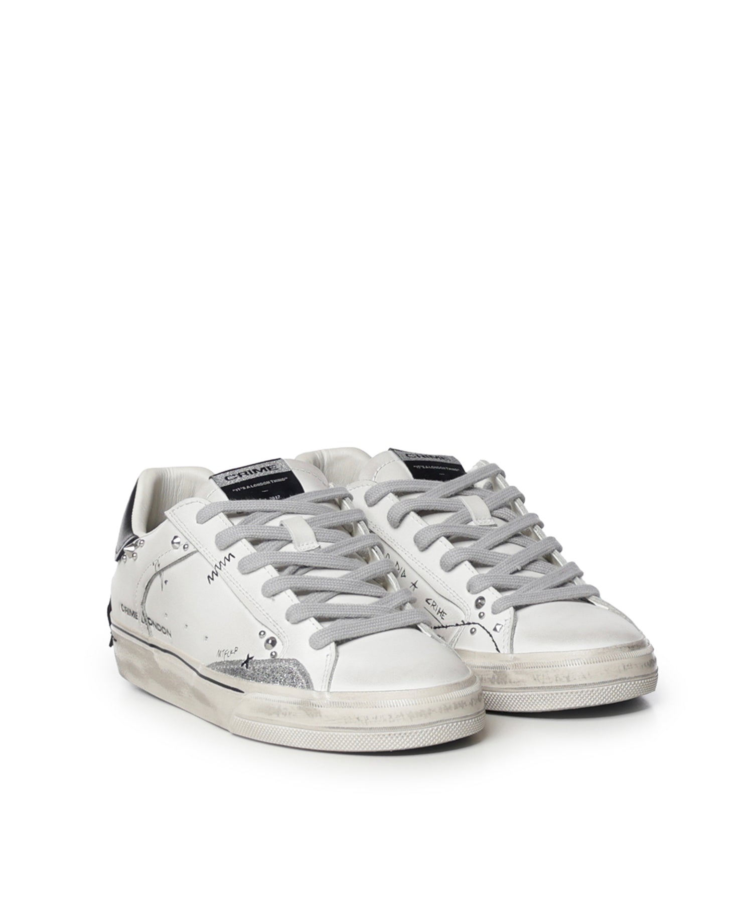 Sneaker Deconstructed in pelle 23072AA9  CRIME LONDON 