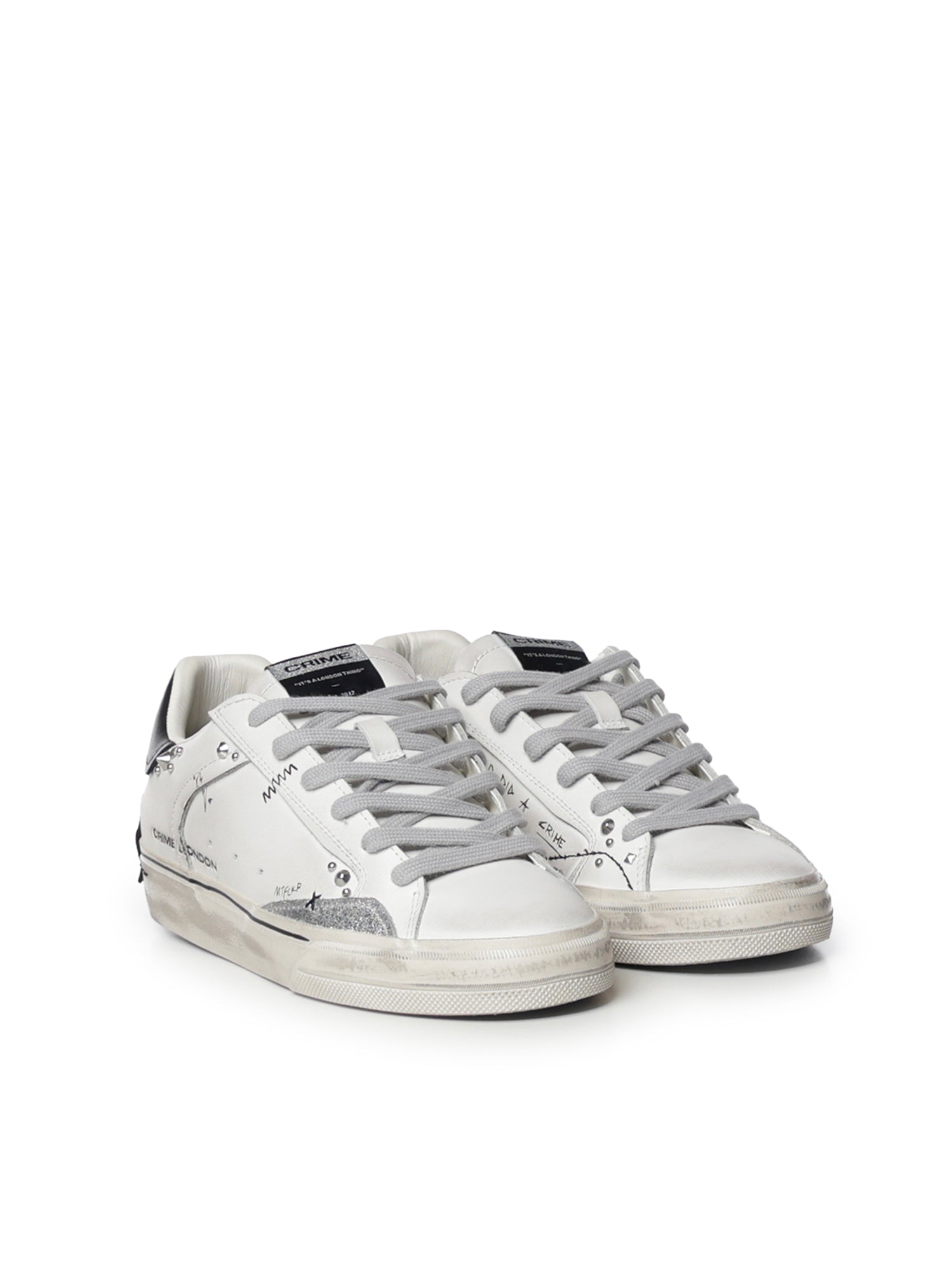 Sneaker Deconstructed in pelle 23072AA9  CRIME LONDON 
