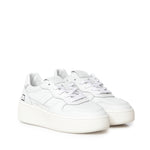 Sneaker Court Platform in pelle W451 CP-BAWH D.A.T.E. 
