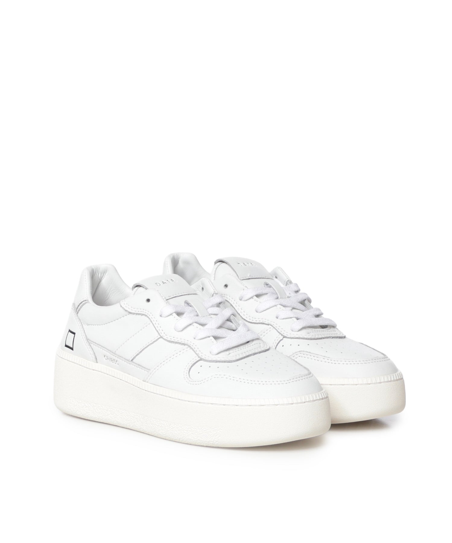 Sneaker Court Platform in pelle W451 CP-BAWH D.A.T.E. 