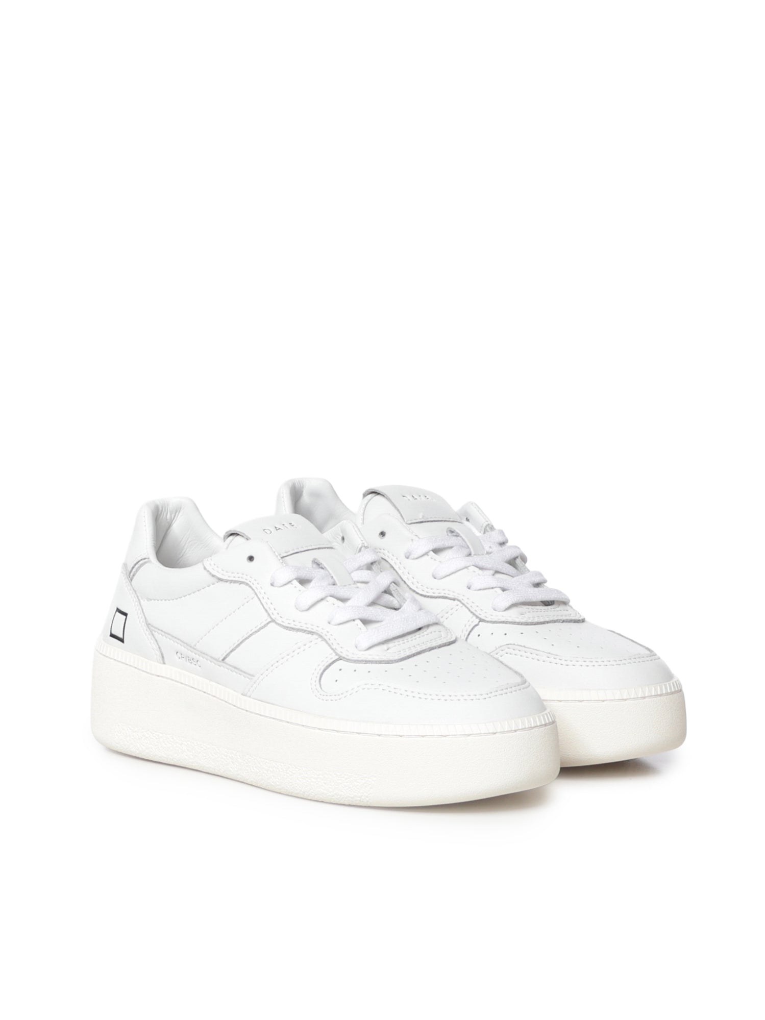 Sneaker Court Platform in pelle W451 CP-BAWH D.A.T.E. 