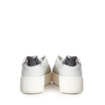 Sneaker Court Platform in pelle W451 CP-VNWH D.A.T.E. 