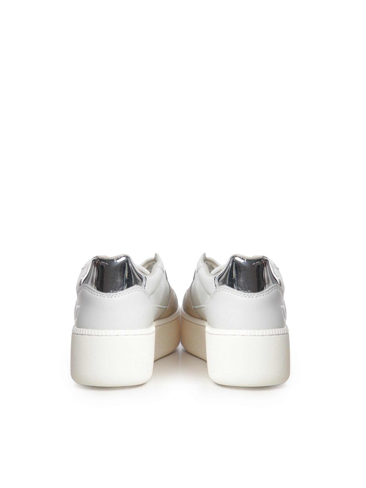 Sneaker Court Platform in pelle W451 CP-VNWH D.A.T.E. 