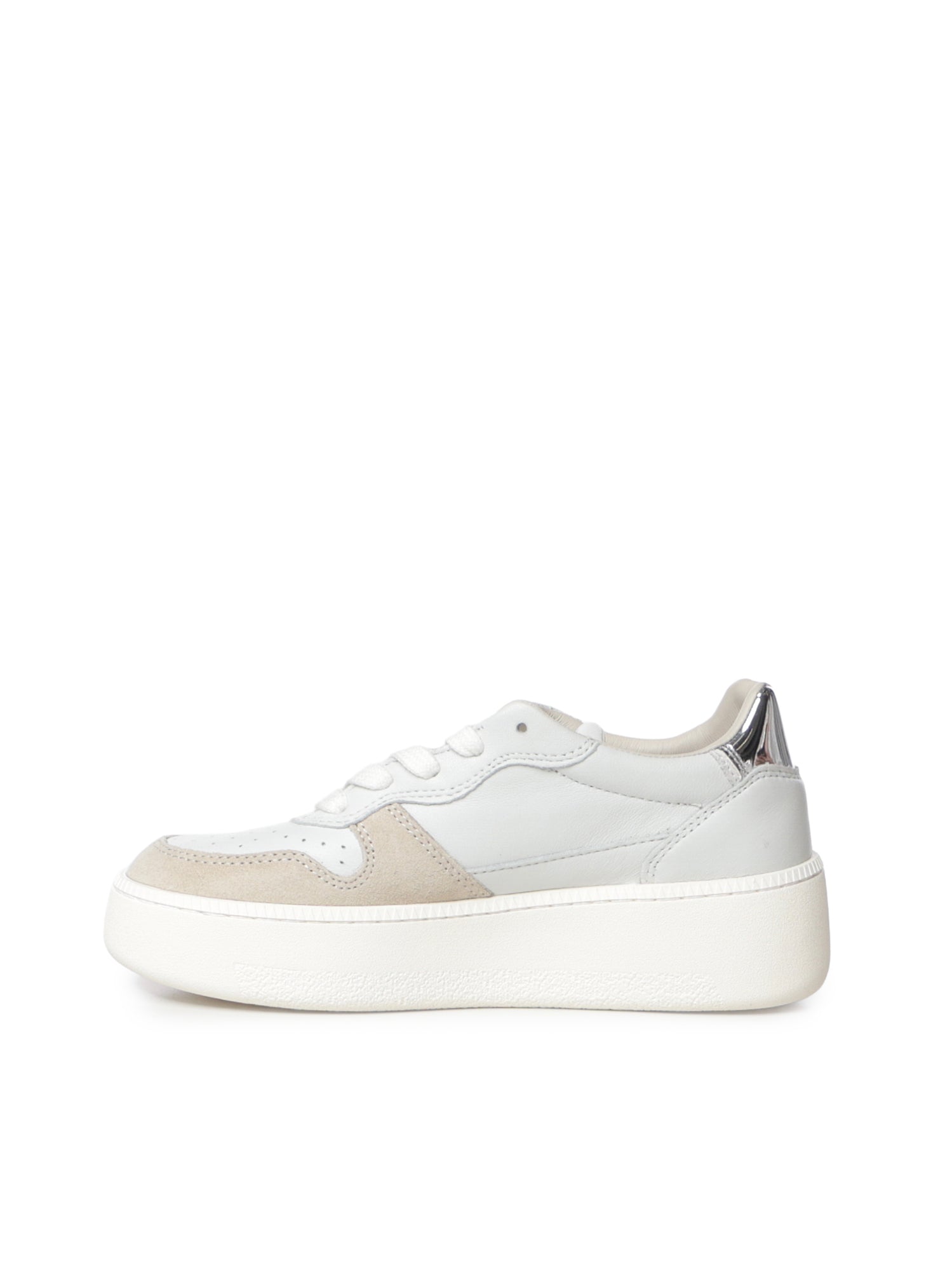 Sneaker Court Platform in pelle W451 CP-VNWH D.A.T.E. 