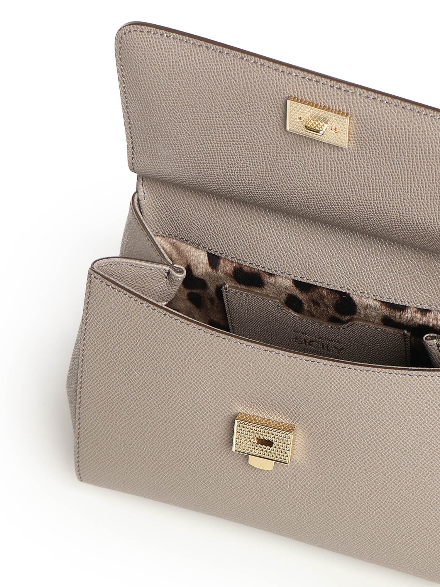 Borsa a mano Sicily piccola in pelle BB6003 B100180045 DOLCE & GABBANA 