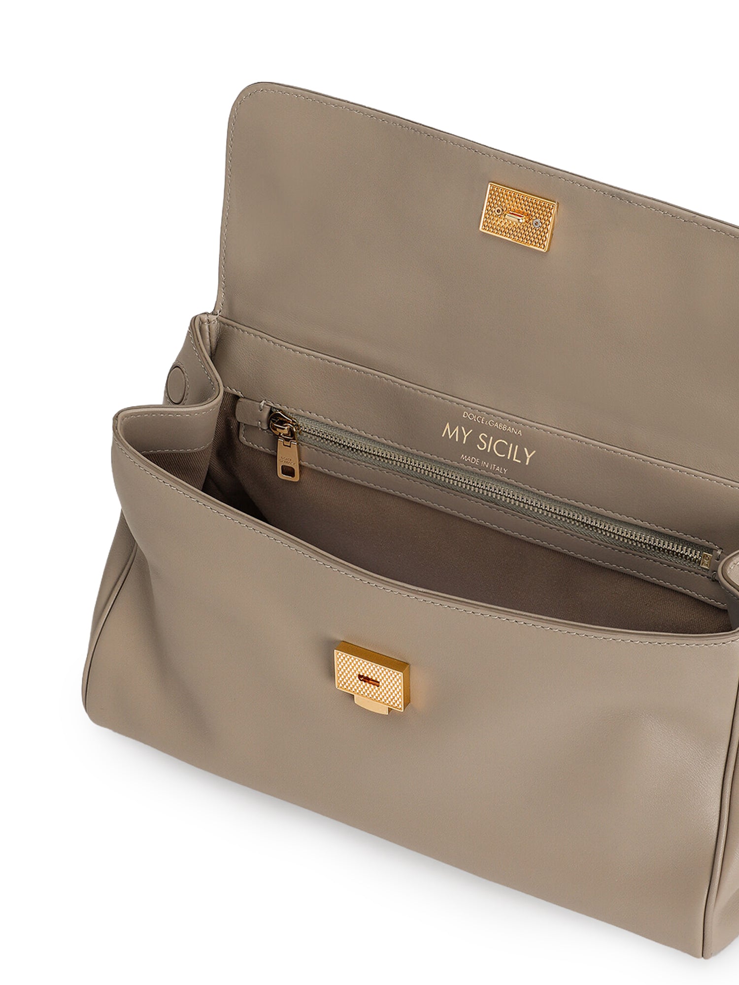 Borsa a mano My Sicily piccola in pelle di vitello plongé BB7781 B73218I399 DOLCE & GABBANA 
