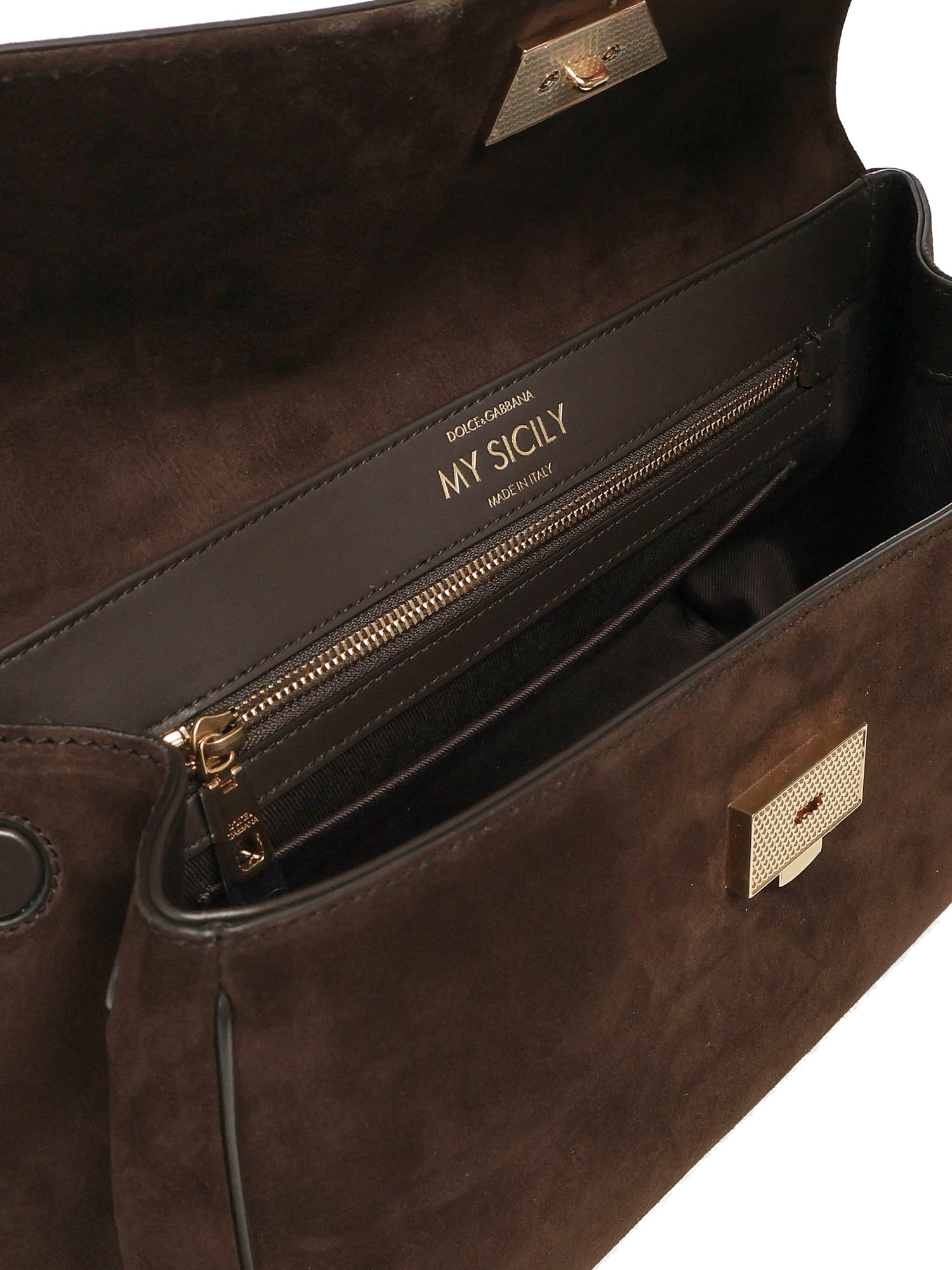 Borsa a mano My Sicily media in crosta e pelle BB7782 BO9038M157 DOLCE & GABBANA 