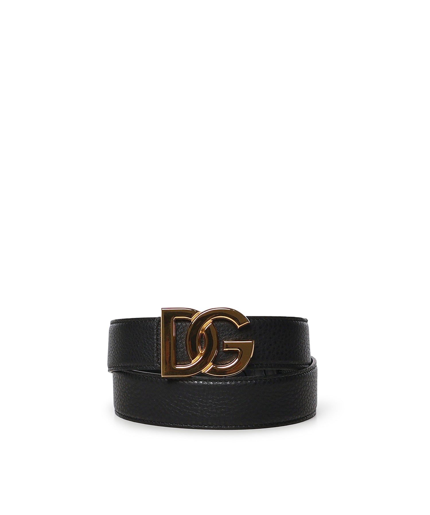 Cintura in pelle con logo BC4994 A074280999 DOLCE & GABBANA 