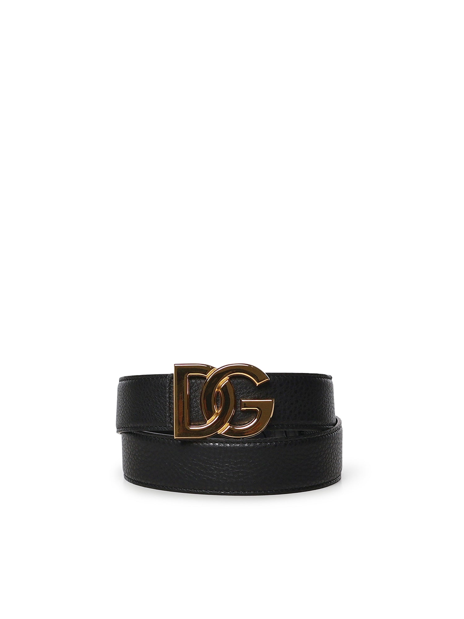 Cintura in pelle con logo BC4994 A074280999 DOLCE & GABBANA 