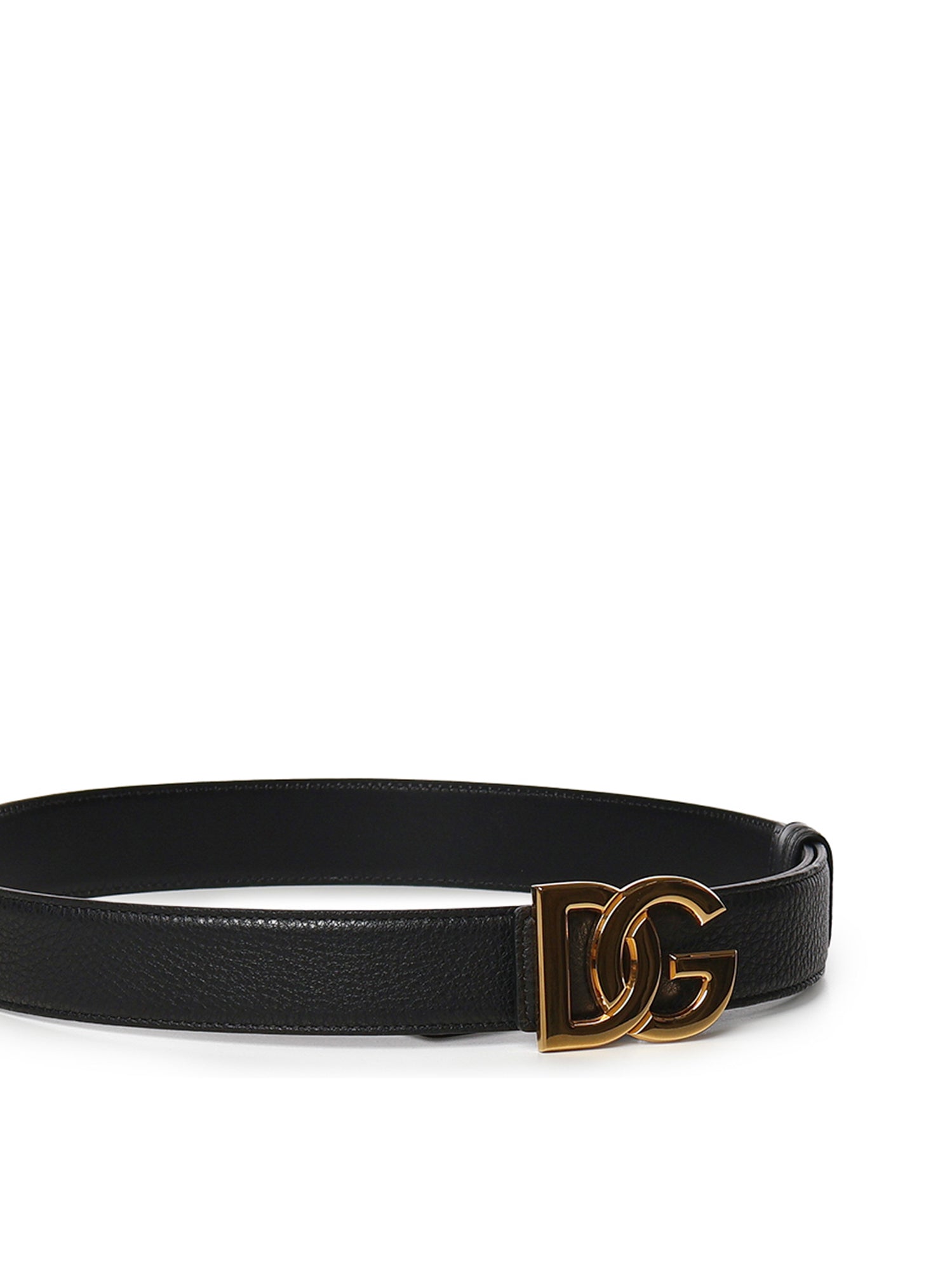 Cintura in pelle con logo BC4994 A074280999 DOLCE & GABBANA 