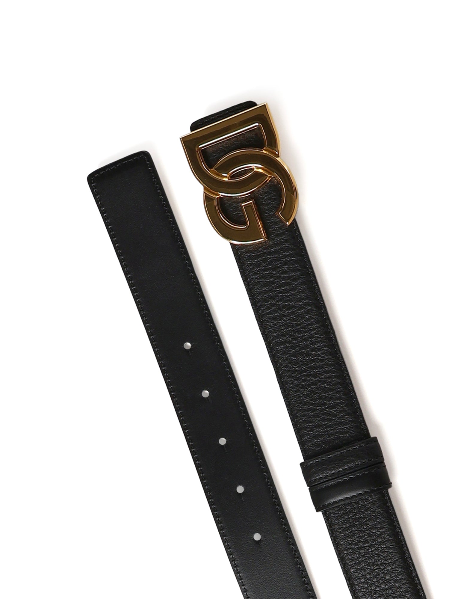 Cintura in pelle con logo BC4994 A074280999 DOLCE & GABBANA 