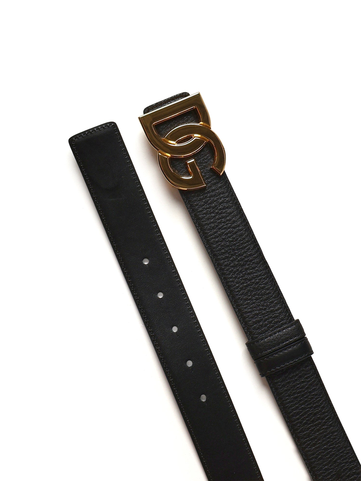 Cintura in pelle con logo BC4994 A074280999 DOLCE & GABBANA 