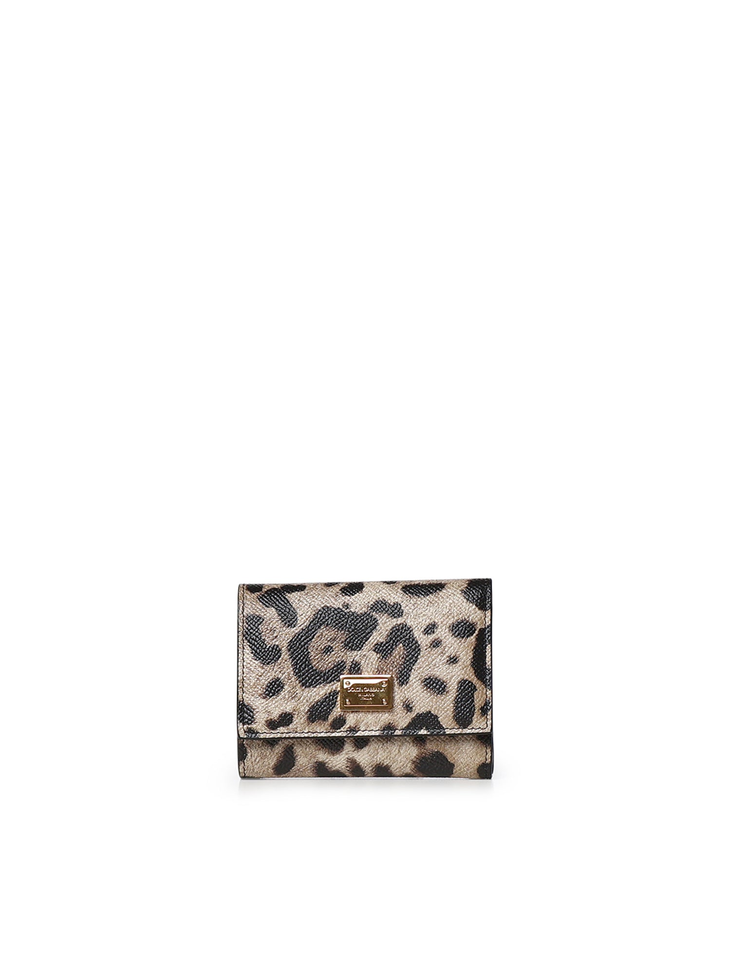 Portafoglio in pelle di vitello Dauphine stampa Leopardo BI0770 AX566HY13M DOLCE & GABBANA 