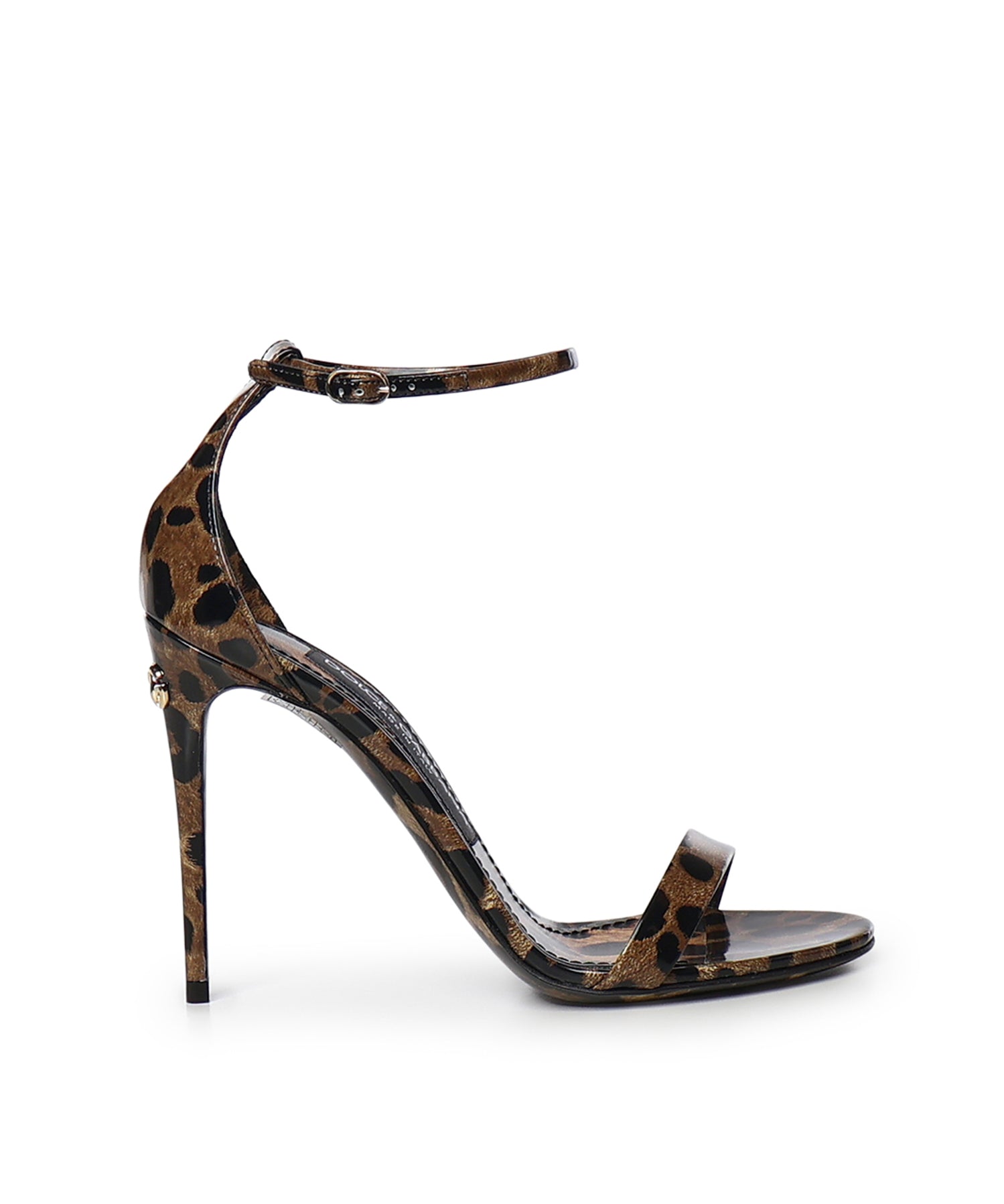Sandalo in pelle con stampa Leo CR1339 AM568HA93M DOLCE & GABBANA 