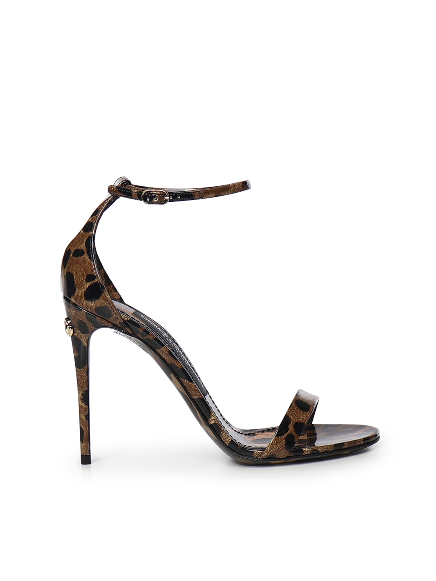 Sandalo in pelle con stampa Leo CR1339 AM568HA93M DOLCE & GABBANA 