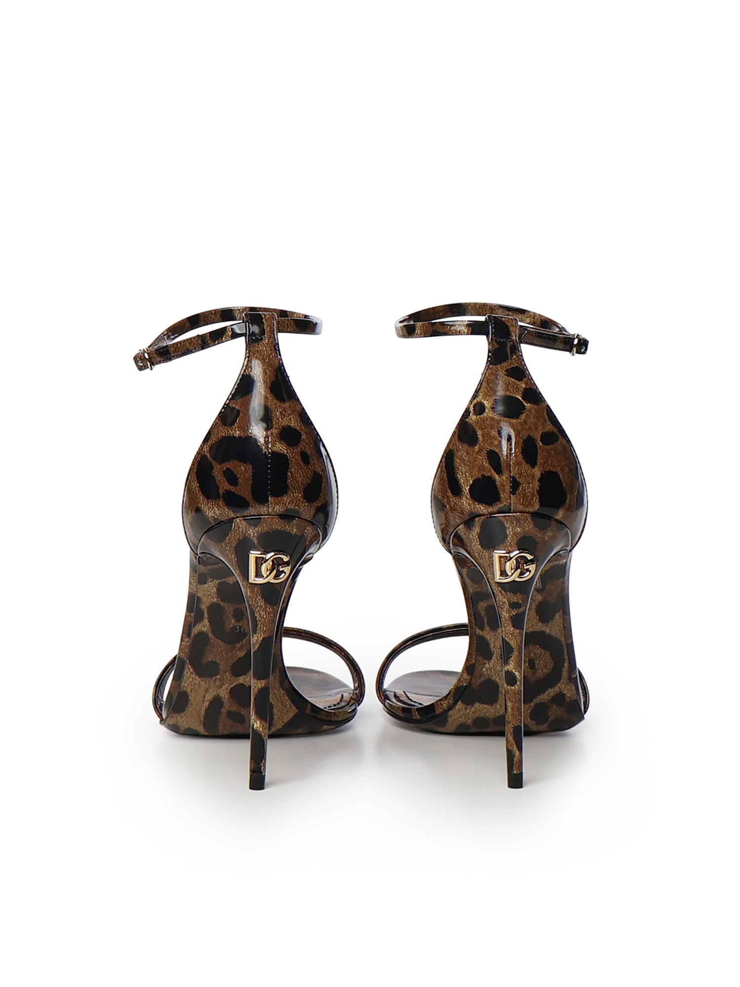 Sandalo in pelle con stampa Leo CR1339 AM568HA93M DOLCE & GABBANA 