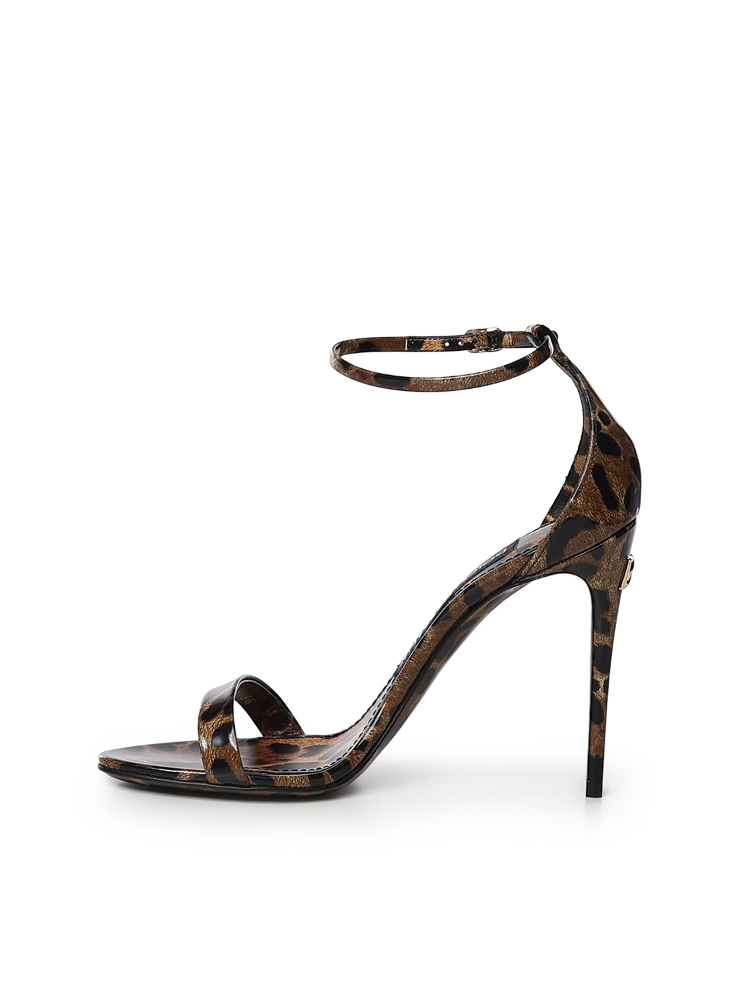 Sandalo in pelle con stampa Leo CR1339 AM568HA93M DOLCE & GABBANA 