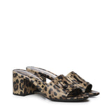 Mules in pelle con stampa leopardata CR1996 A0426HY13M DOLCE & GABBANA 