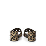 Mules in pelle con stampa leopardata CR1996 A0426HY13M DOLCE & GABBANA 