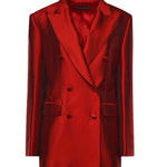 Giacca doppiopetto in mikado F29UUT FU116R0156 DOLCE & GABBANA 